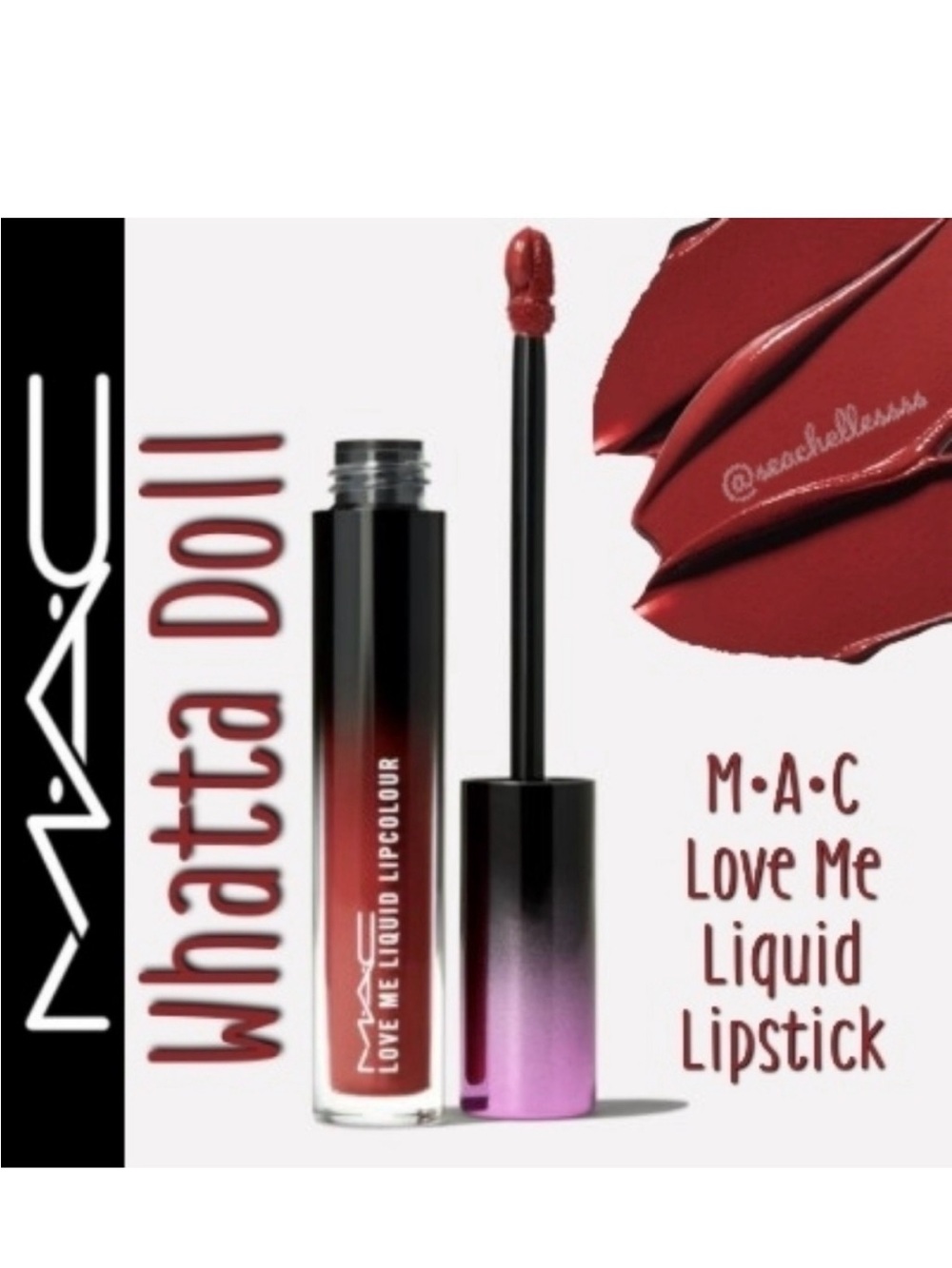 Whatta Doll MAC Cosmetics Love Me Liquid Lipstick Rosy Pink Brand New In Box